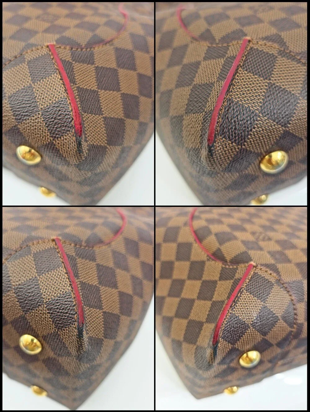 Louis Vuitton Caissa Hobo Damier Ebene Canvas Shoulder Bag